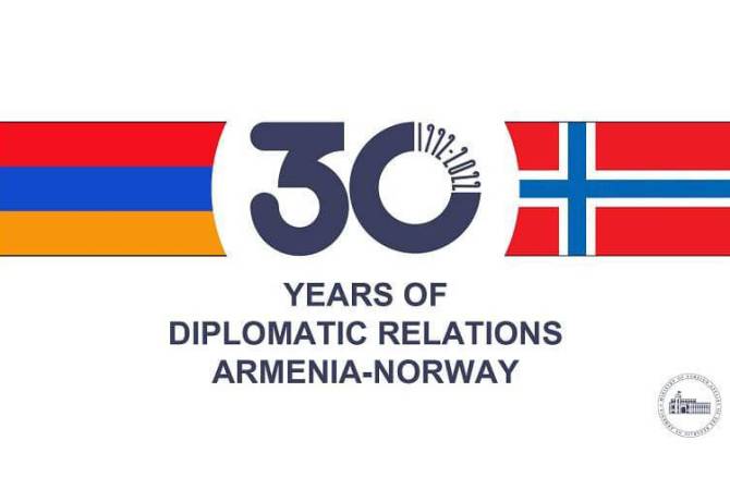 Министры иностранных дел Армении и Норвегии обменялись посланиями в связи с 30-
летием установления дипотношений