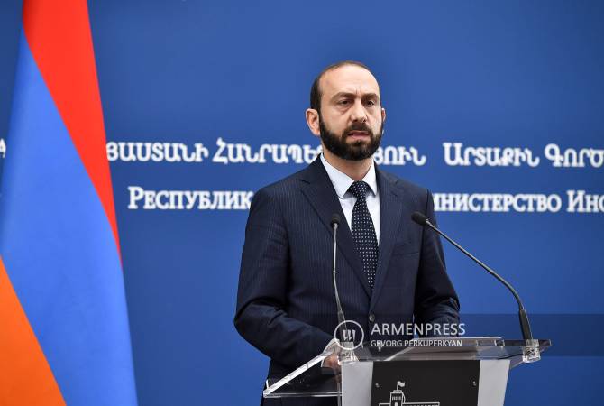 Armenia continues to believe Russian peacekeepers are able to restore status quo established 
in NK by 2020 statement- FM