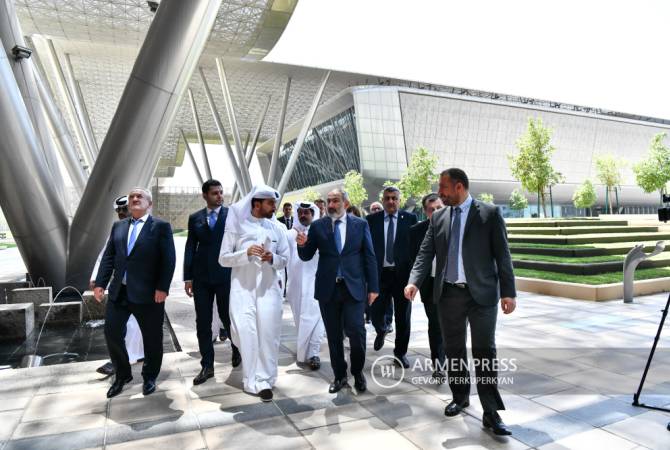رئيس وزراء أرمينيا نيكول باشينيان يزور مؤسسة قطر في الدوحة ويطّلع على أنشطتها