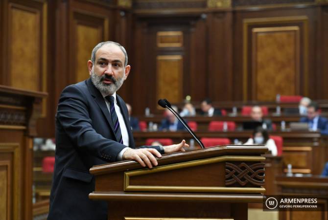  Discours du Premier ministre Nikol Pashinyan à l'Assemblée nationale lors des discussions du rapport annuel sur l'exécution du budget de l'État 2021