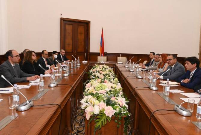 Министр финансов провел рабочую встречу с делегацией во главе с главой миссии МВФ в 
Армении 

