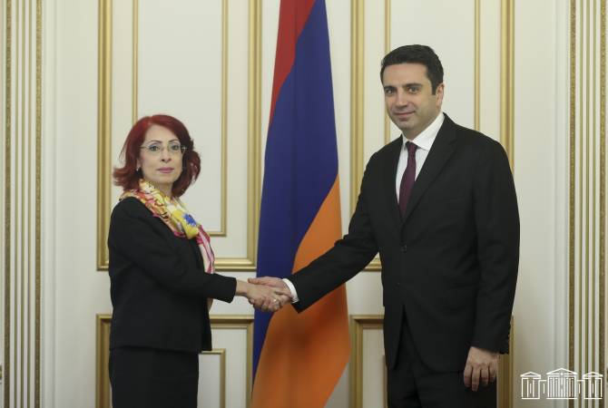 Председатель НС Армении принял Чрезвычайного и Полномочного посла Сирии