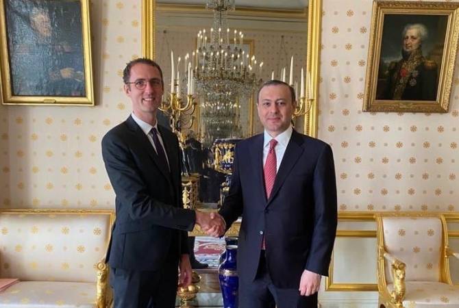 Секретарь СБ Армении и дипломатический советник министра ВС Франции обсудили 
вопросы региональной безопасности 