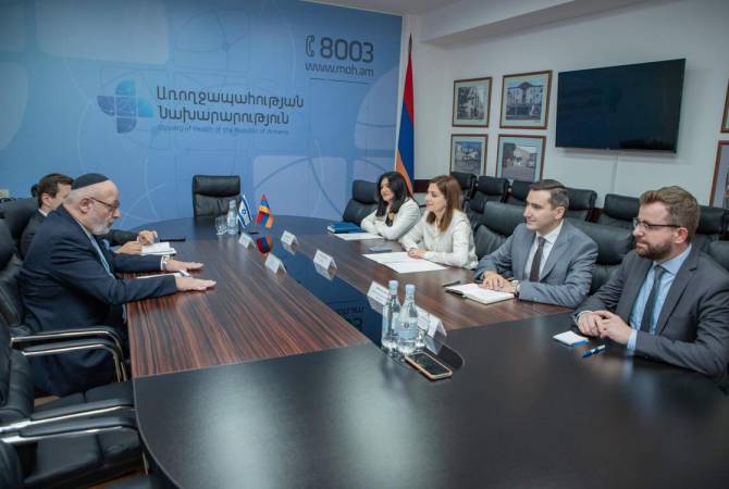 Армения и Израиль готовы активизировать сотрудничество в сфере здравоохранения

