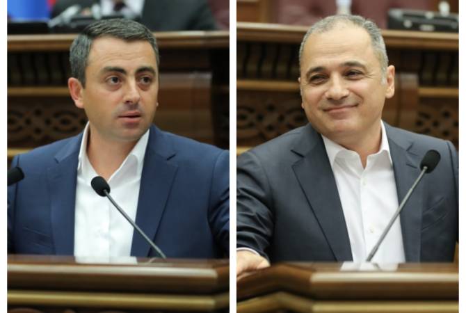ԱԺ-ն  Իշխան Սաղաթելյանին և Վահե Հակոբյանին հեռացրեց փոխնախագահի և 
հանձնաժողովի նախագահի պաշտոններից