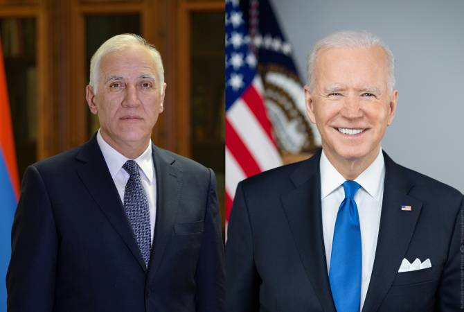 Vahagn Khaçaturyan, Bağımsızlık Günü münasibetiyle ABD Başkanı Joe Biden'a tebrik mesajı 
gönderdi