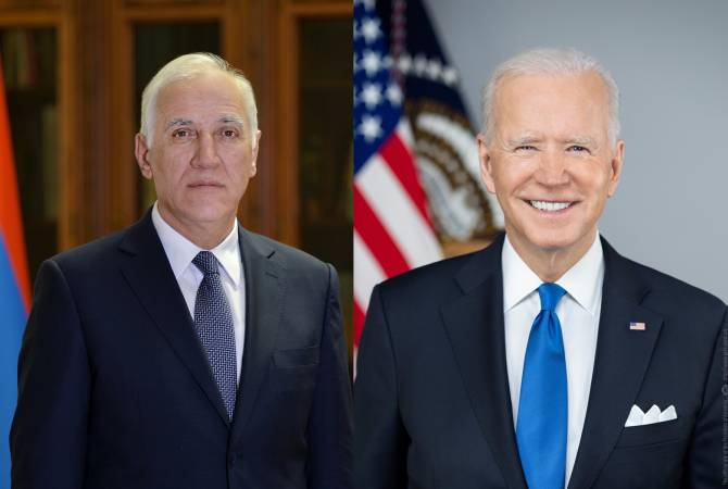 Vahagn Khaçaturyan, Bağımsızlık Günü münasibetiyle ABD Başkanı Joe Biden'a tebrik mesajı 
gönderdi