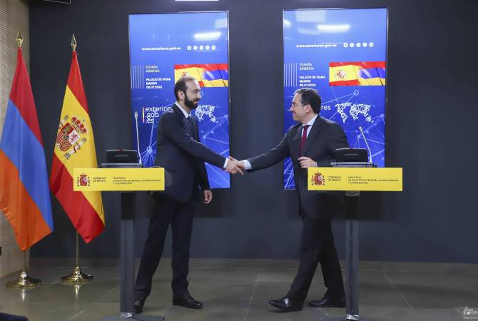 El canciller de Armenia elogió en Madrid la cooperación bilateral con España en tecnología 
satelital