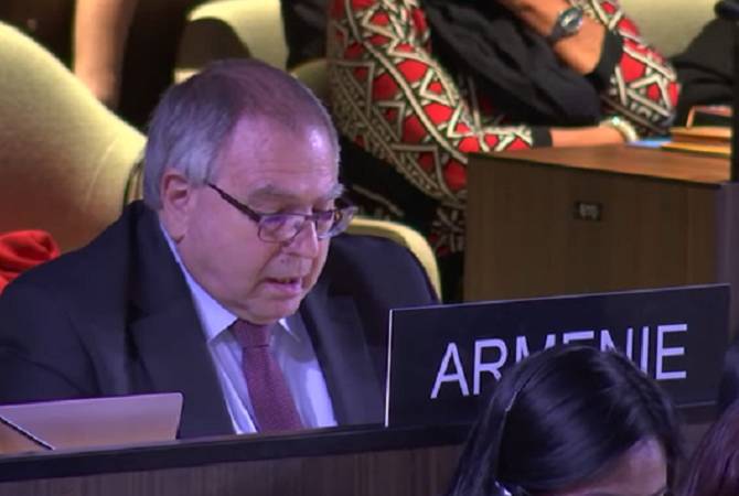 Постпред Армении выразил на заседании генассамблеи Конвенции ЮНЕСКО 
озабоченность в связи с наследием Арцаха