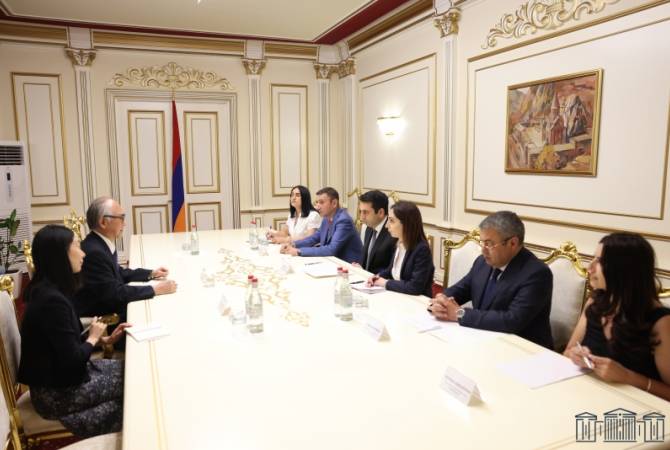 Armenian Speaker of Parliament, Japanese Ambassador discuss importance of regional peace 
and security
