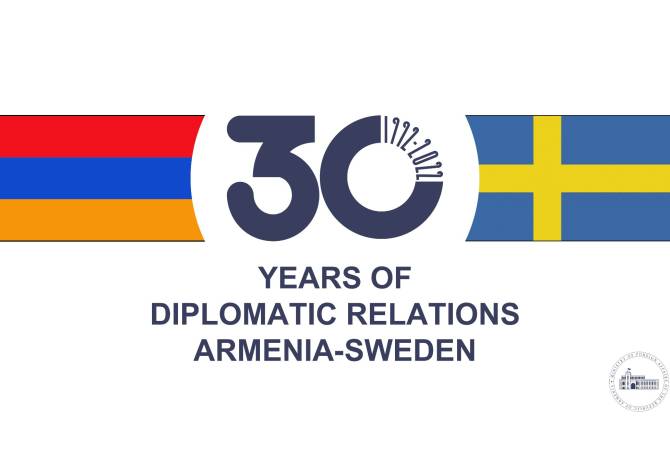 Armenian, Swedish FMs exchange congratulatory letters on 30th anniversary of establishment 
of diplomatic relations