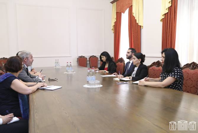 Vice Speaker of Parliament briefs several foreign ambassadors on developments in Armenia-
Turkey normalization process