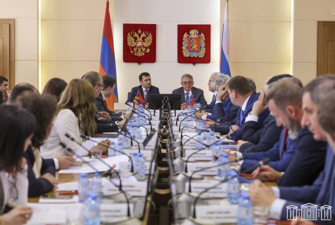 Состоялось заседание Межпарламентской комиссии по сотрудничеству между НС Армении 
и Федеральным Собранием РФ

