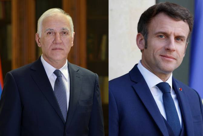 Armenian President congratulates France’s Macron on national day