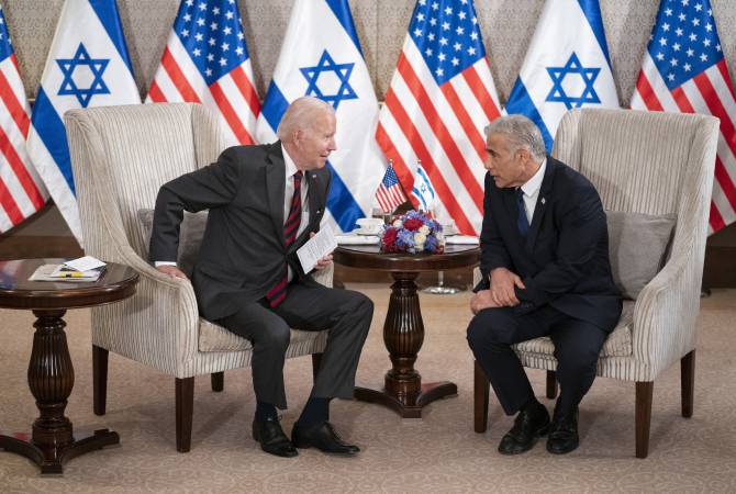 Лапид и Байден завершили двустороннюю встречу в Иерусалиме, обсудив Иран и 
безопасность
