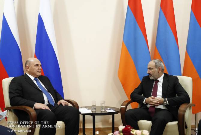 Pashinyan, Mishustin discuss mutual partnership between Armenia and Russia 