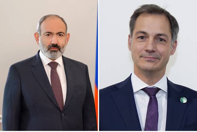 Pashinyan invites Belgian PM to visit Armenia