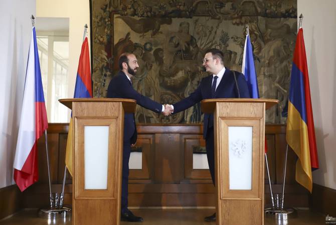 Ararat Mirzoián agradeció a la República Checa su apoyo a la copresidencia del Grupo de Minsk