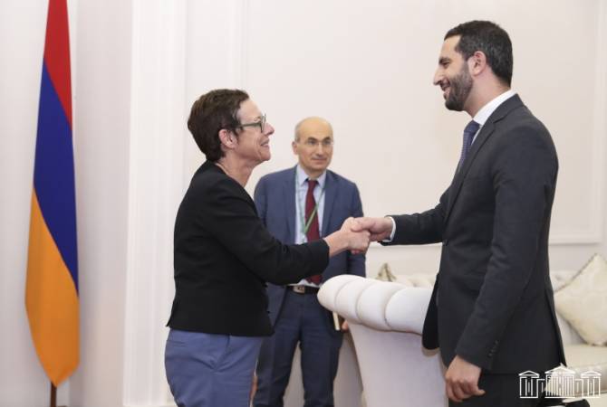Ermenistan Parlamentosu Başkan Yardımcısı ve Fransız Büyükelçi bölgesel güvenlikle ilgili 
konuları ele aldılar