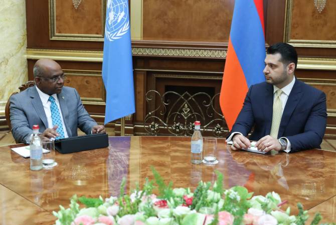 Armenian Deputy PM, UN General Assembly President highlight preservation of peace, security 
in region
