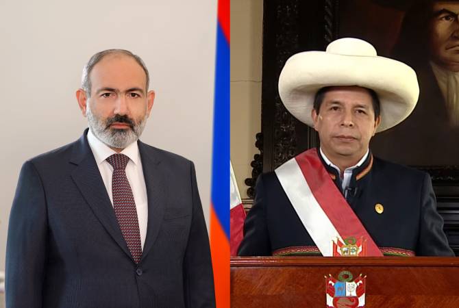 Le Premier ministre Pashinyan a envoyé un message de félicitations au Président du Pérou