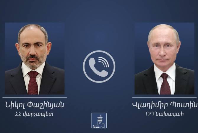 Pashinyan, Putin discuss implementation of trilateral agreements   