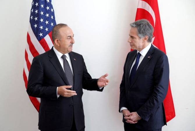Blinken raises the issue of Nagorno Karabakh conflict in a telephone conversation with 
Çavuşoğlu