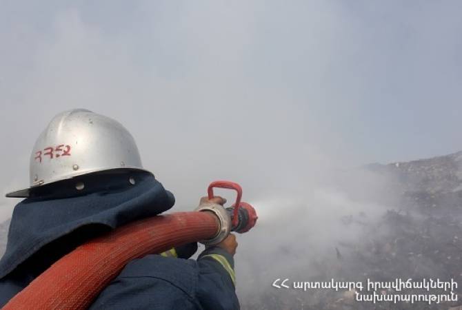Սյունիքի մարզի Կաղնուտ գյուղի վարչական տարածքում այրվել է 100 հակ ծղոտ և մոտ 
10 հա խոտածածկույթ