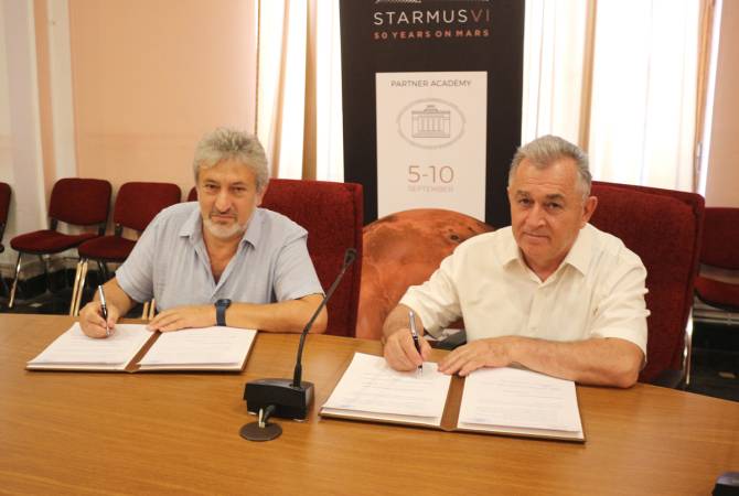 Armenia’s National Academy of Sciences and STARMUS sign Memorandum of Understanding 