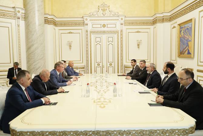 Премьер-министр Пашинян принял делегацию во главе с губернатором Омской области 
РФ 