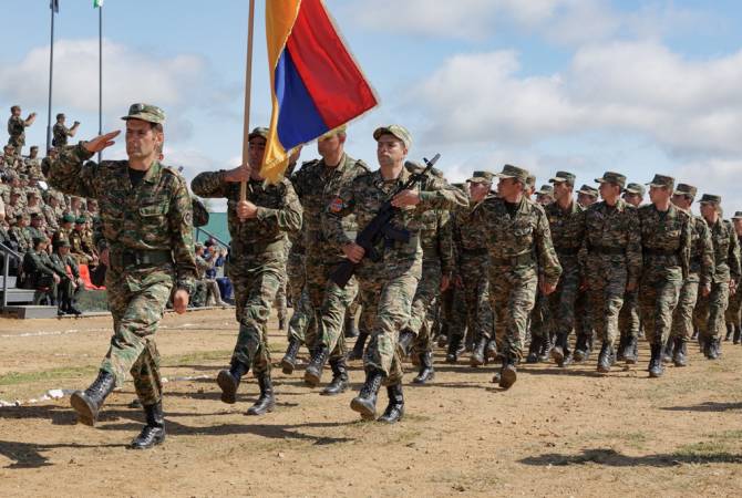 Armenian soldiers participate in East-2022 international military drills 
