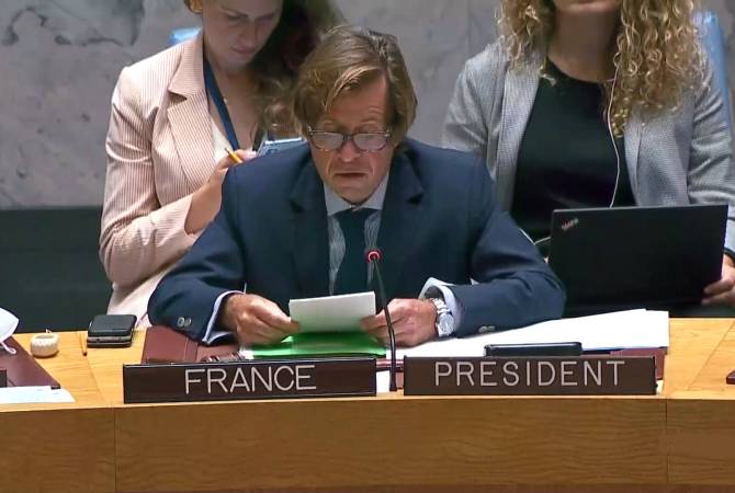 Франция призывает Азербайджан отвести свои войска на исходные позиции: 
председатель Совбеза ООН

