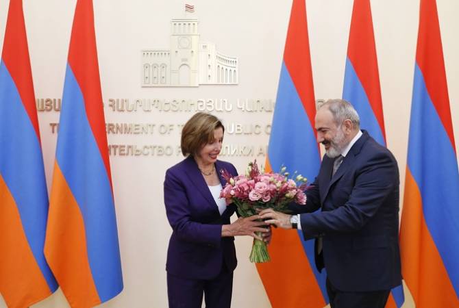 Nikol Paşinyan ve Nancy Pelosi, Ermenisatan-ABD gündemi ve bölgesel süreçlerle ilgili bir çok 
konu ele aldı