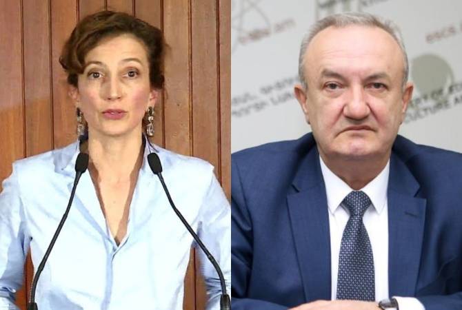 Armenian Education Minister applies to UNESCO Director-General requesting to condemn 
Azerbaijani attacks