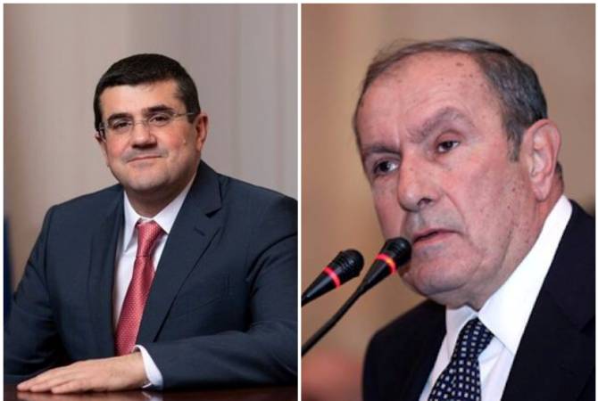 Levón Ter-Petrosián y Araík Harutiunián intercambiaron ideas sobre la situación actual en 
Armenia y Artsaj