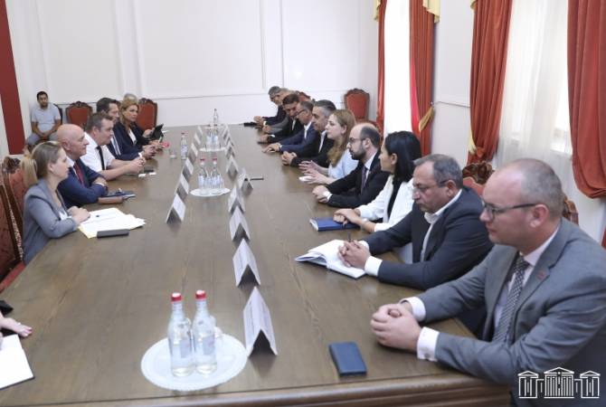 Armenian lawmakers present Azeri aggression to Belgian counterparts at friendship group 
meeting