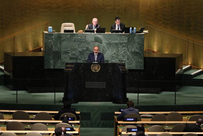Discours du Premier ministre Nikol Pashinyan à la 77e session de l'Assemblée générale des 
Nations Unies