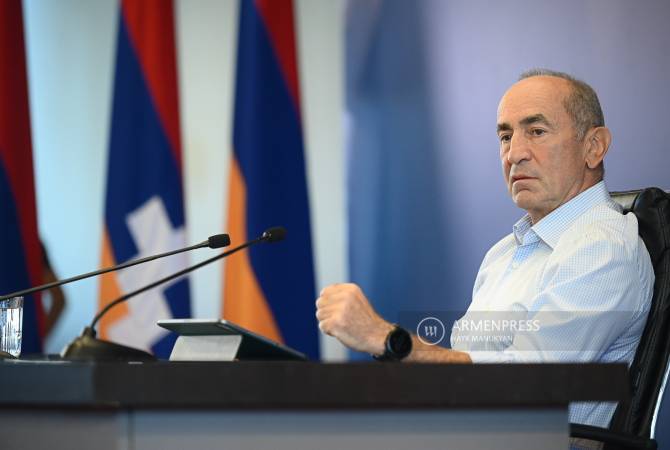 Kocharyan agrees to participate in next meeting of former leaders of Armenia and Artsakh and 
Catholicos Garegin II