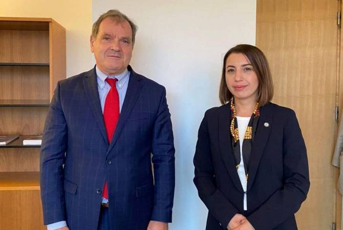 Ombudswoman presents Azeri atrocities committed against bodies of killed Armenian 
servicemen to CPT Executive Secretary 