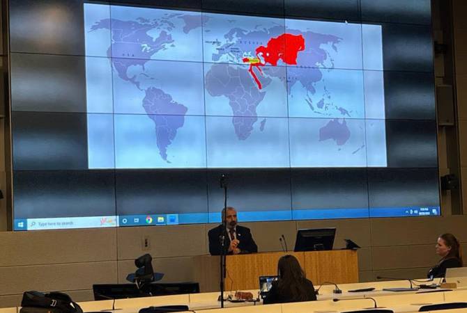 Artsakh FM delivers lecture in University of California