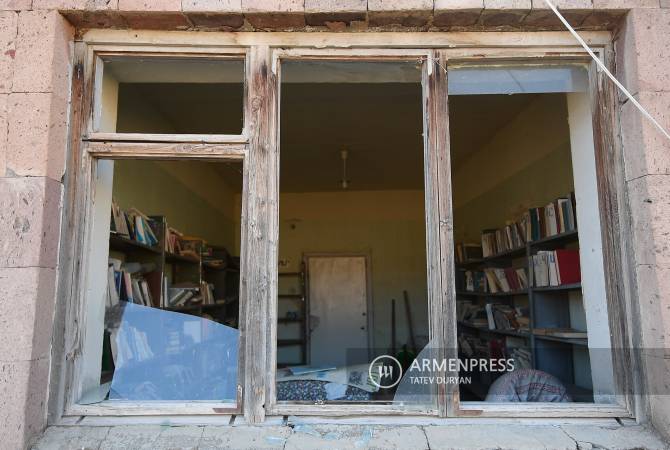 Foreign ambassadors visit Kut village to witness aftermath of Azerbaijani bombardments 