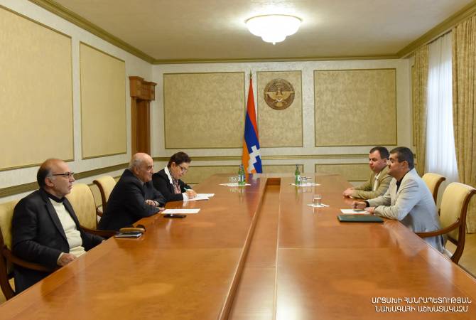 President of Artsakh receives experts of Ararat Alliance Institute 