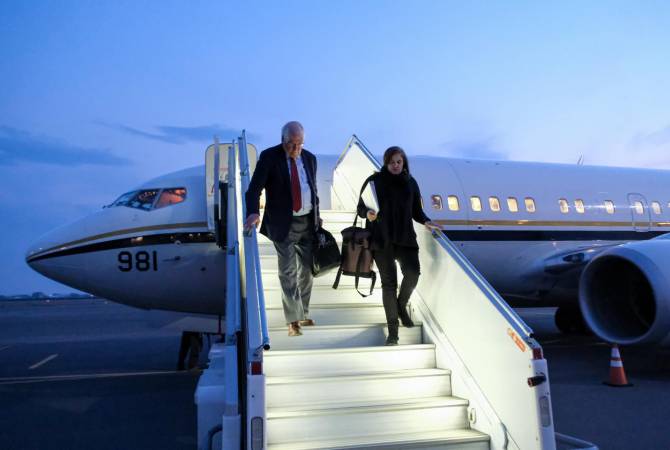 The delegation led by chairman of the House Democracy Partnership of US House of 
Representatives arrives in Armenia