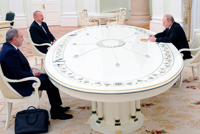 Кремль опубликовал повестку трехсторонней встречи глав Армении, России и 
Азербайджана, которая состоится в Сочи