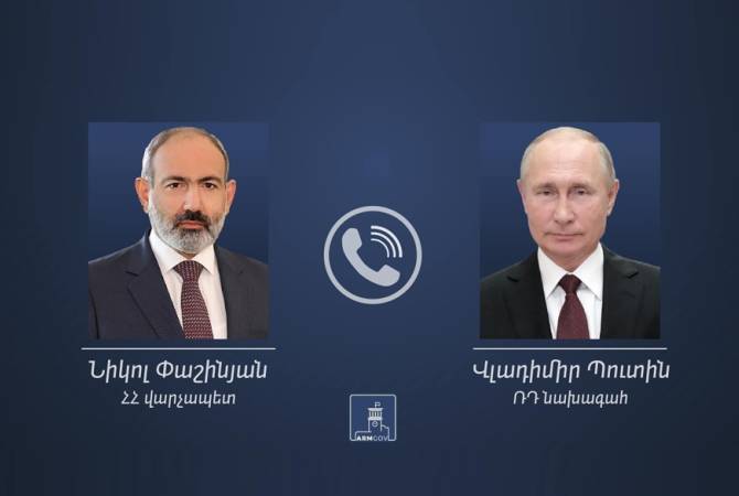 Pashinián y Putin discutieron temas de la cumbre de líderes de la OTSC en Ereván y la visita de 
Putin en ese marco