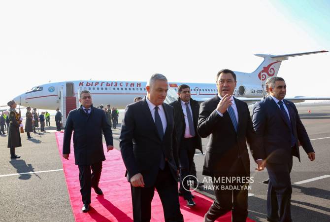 رؤساء كازاخستان بيلاروسيا قيرغيزستان وطاجيكستان يصلون إلى أرمينيا لحضور قمة منظمة معاهدة 
الأمن الجماعي