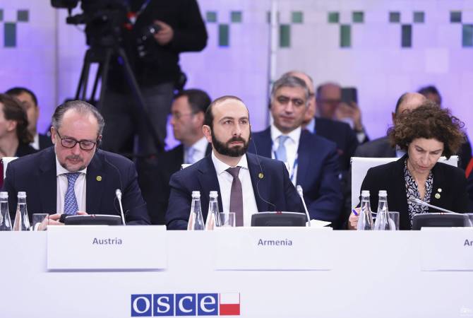 Intervention du ministre arménien des Affaires étrangères à la 29e réunion ministérielle de 
l'OSCE