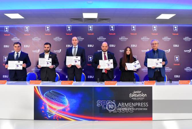 Араик Арутюнян принял участие в церемонии гашения марки на тему “Детское 
Евровидение-2022”