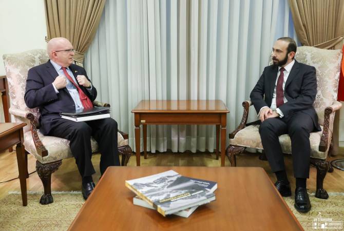 Ararat Mirzoyan  a reçu Phillip Reeker, coprésident américain du Groupe de Minsk de l'OSCE   