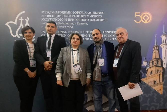 На конференции ЮНЕСКО в Казани Армения представила свой опыт сохранения объектов 
всемирного наследия

